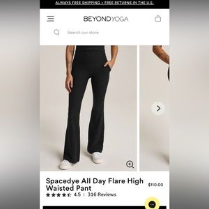 Beyond Yoga Spacedye All Day Flare High Waisted Pant